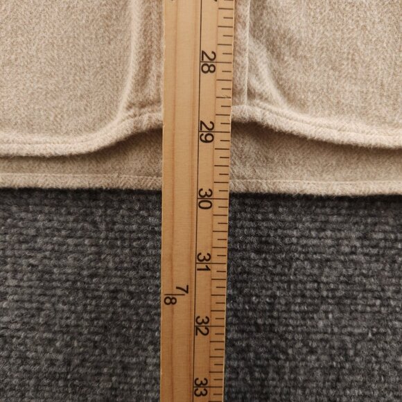 Paul & Shark Flannel Italy Cotton Herringbone Button-Down 16 Heavyweight Beige - Picture 12 of 16